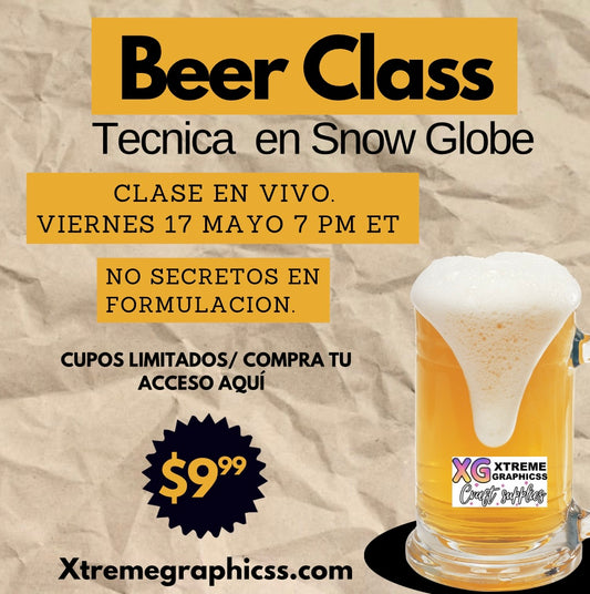 Beer Class - Técnica Snow Globe